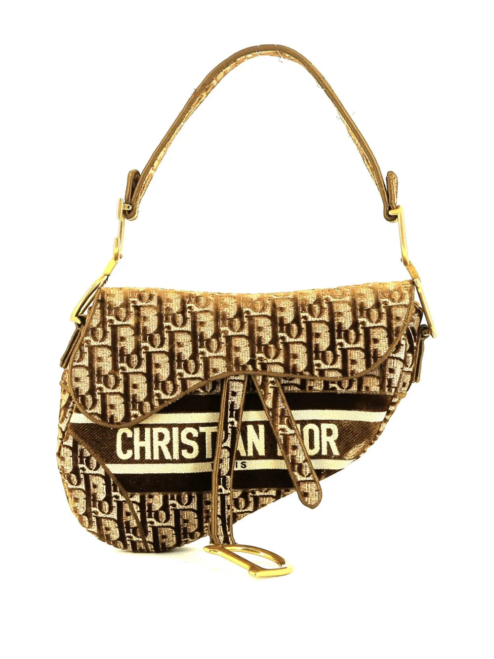Christian Dior Pre Owned 2020 Oblique Saddle Handbag — Same as shown — Size One Size — Front View