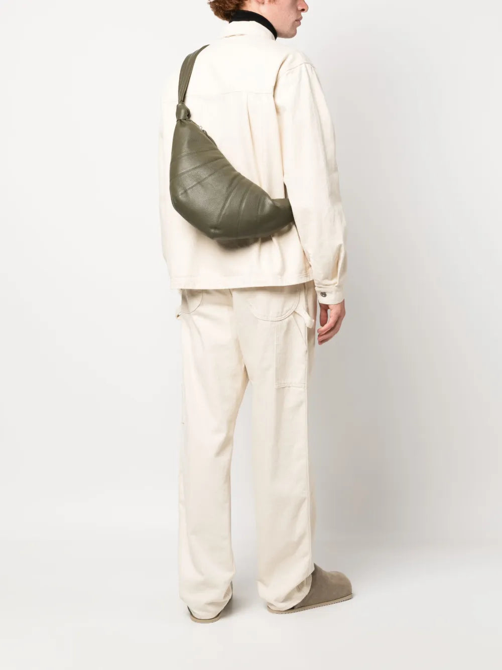 Lemaire Medium Croissant Leather Shoulder Bag — Same as shown — Size One Size — Side View