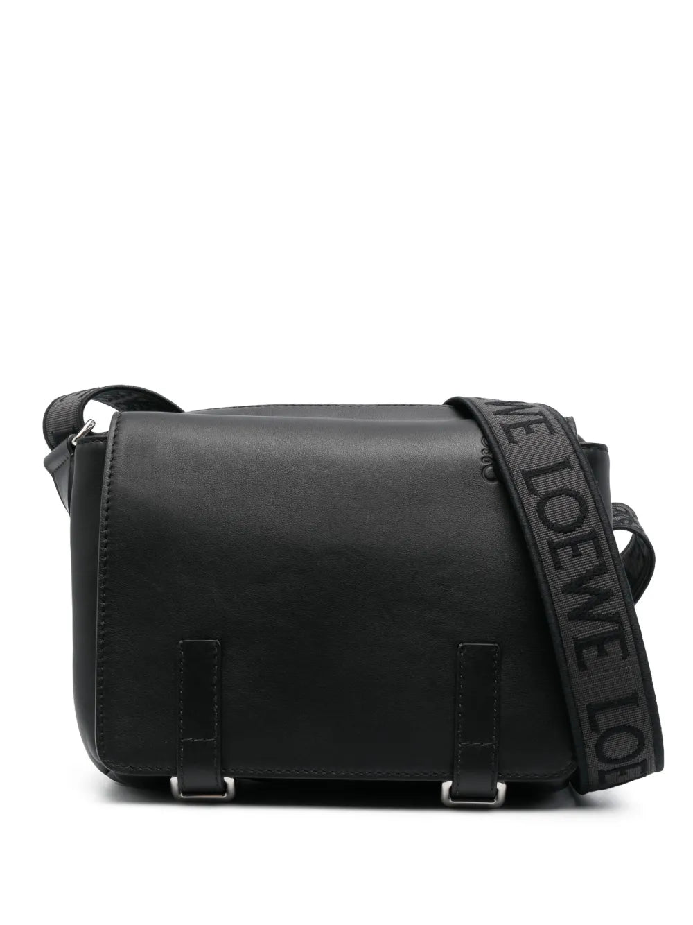 Loewe Small Military Leather Messenger Bag — Same as shown — Size One Size — Front View
