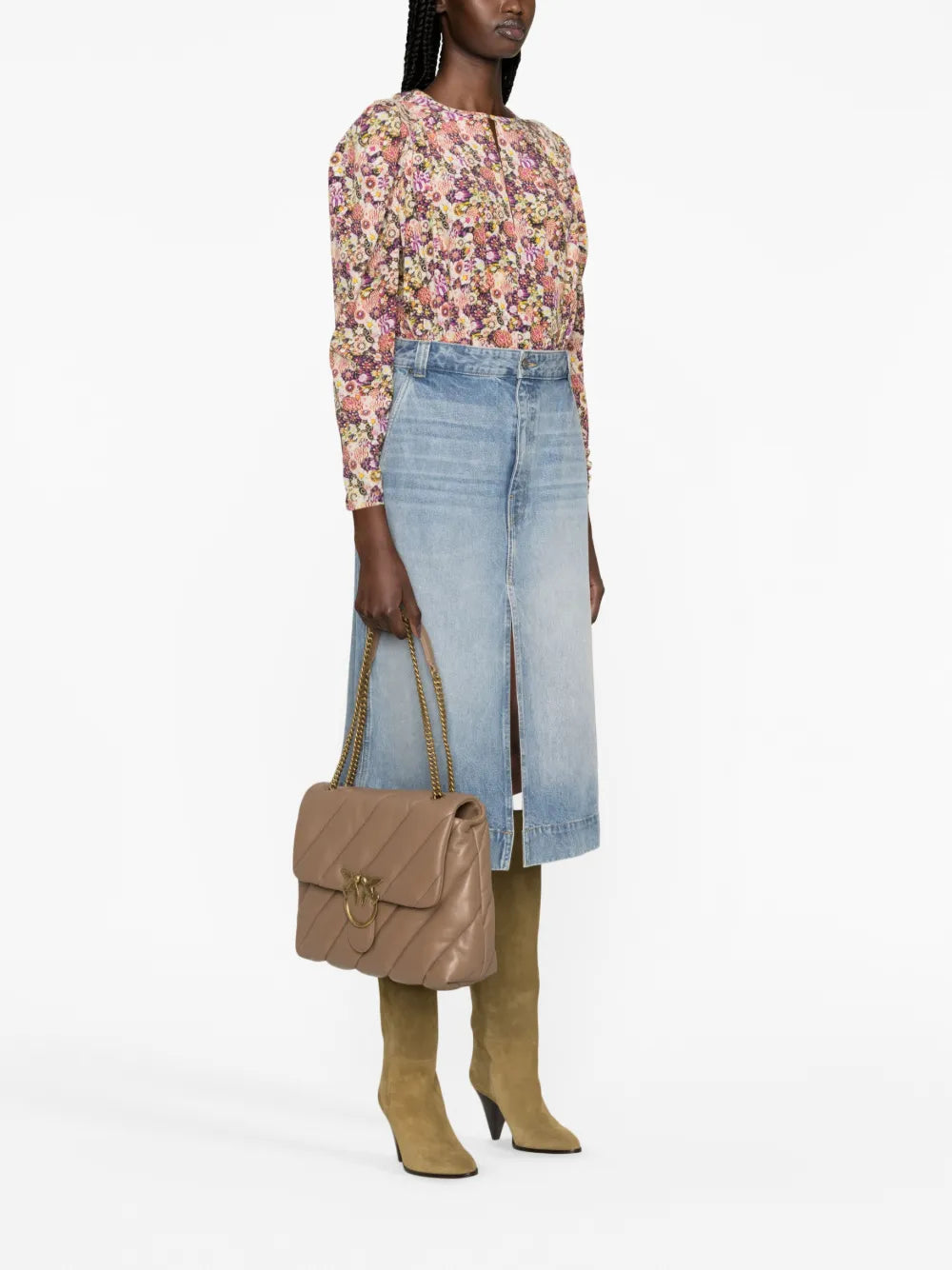 Pinko Love Big Puff Leather Shoulder Bag — Same as shown — Size One Size — Side View