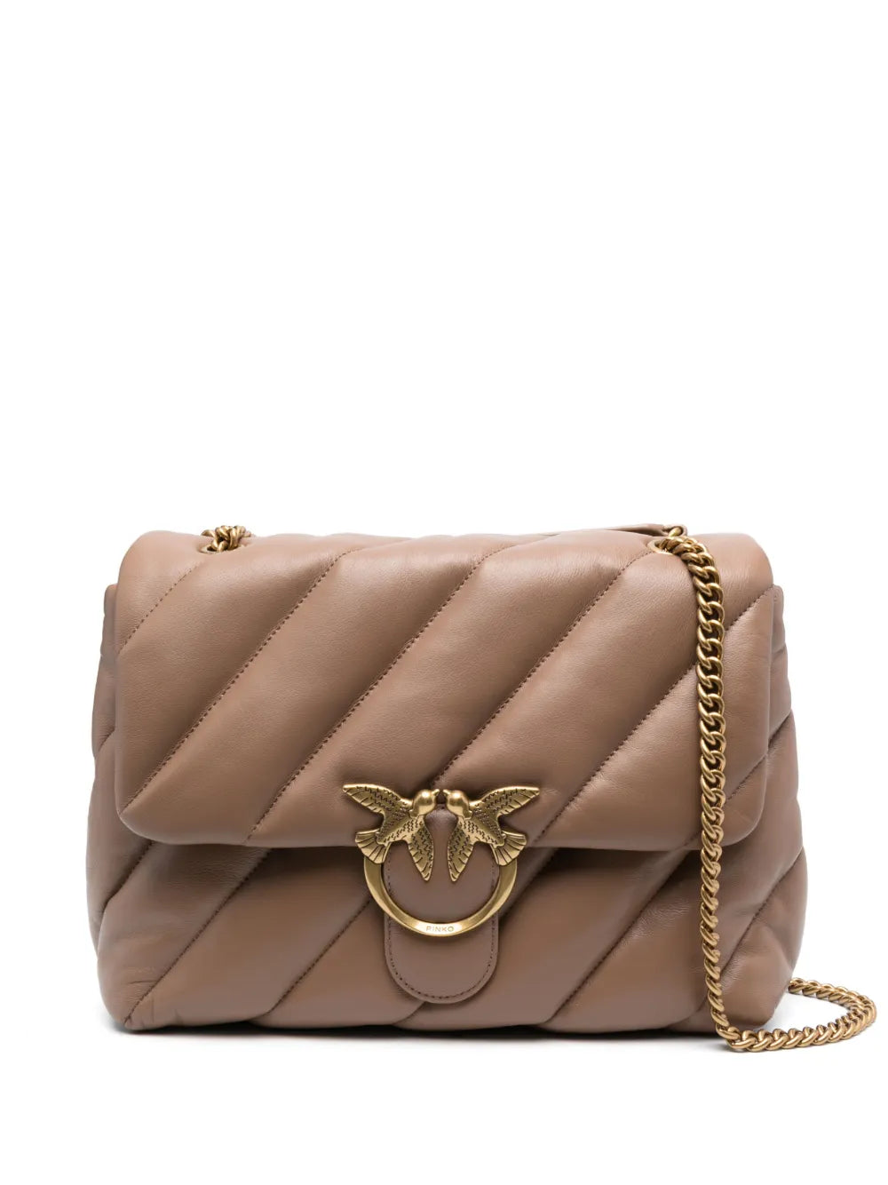 Pinko Love Big Puff Leather Shoulder Bag — Same as shown — Size One Size — Front View