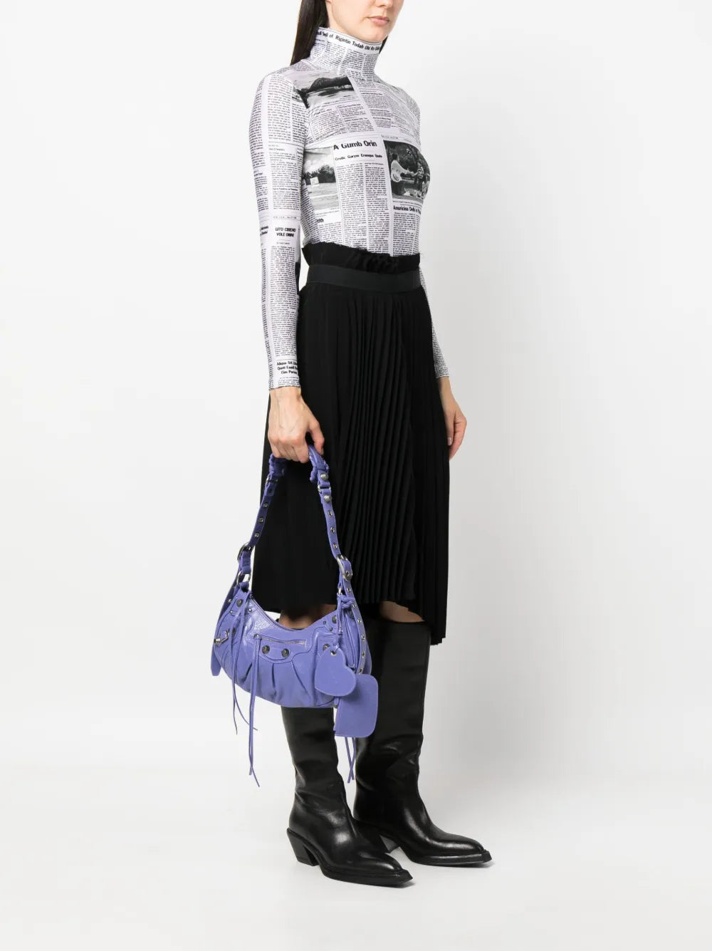 Balenciaga Le Cagole S Leather Shoulder Bag — Same as shown — Size One Size — Side View