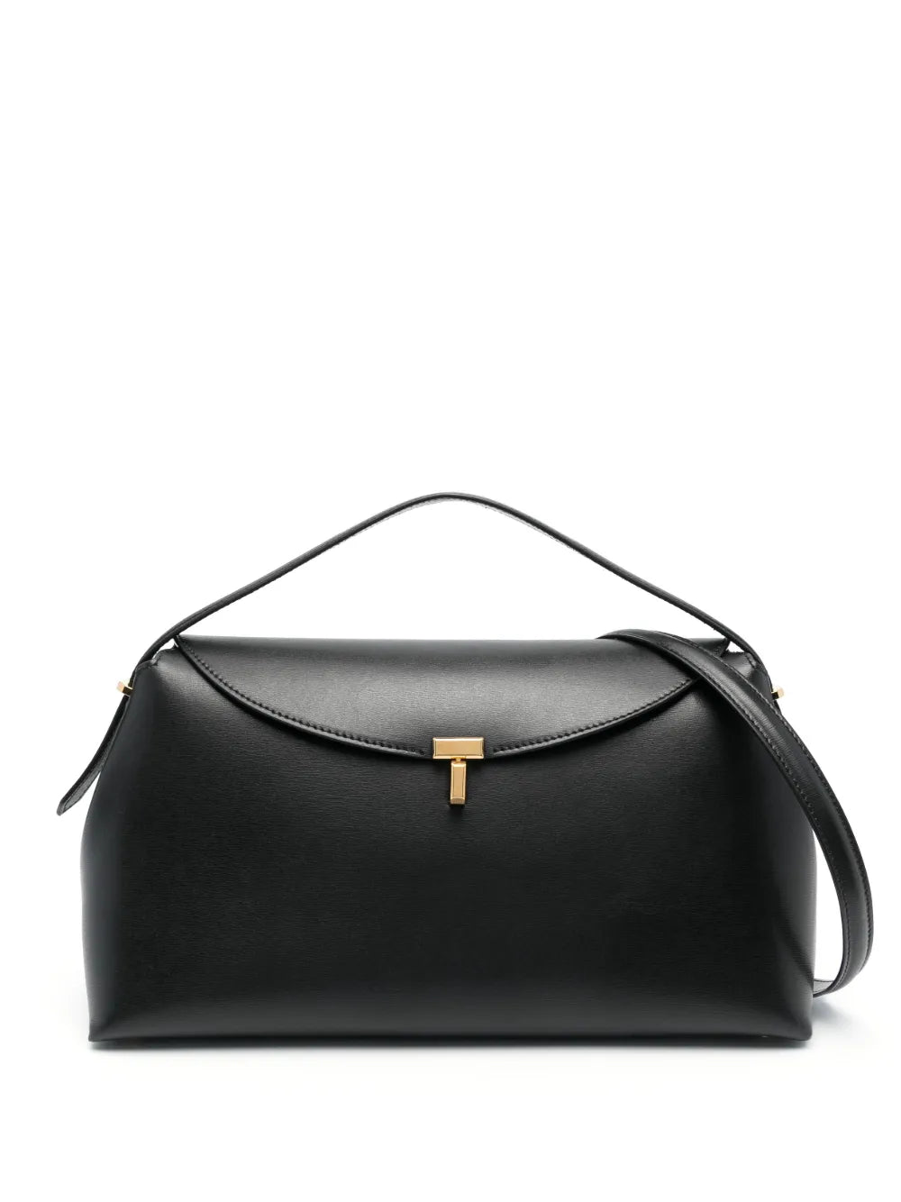 Toteme T Lock Leather Shoulder Bag — Same as shown — Size One Size — Front View