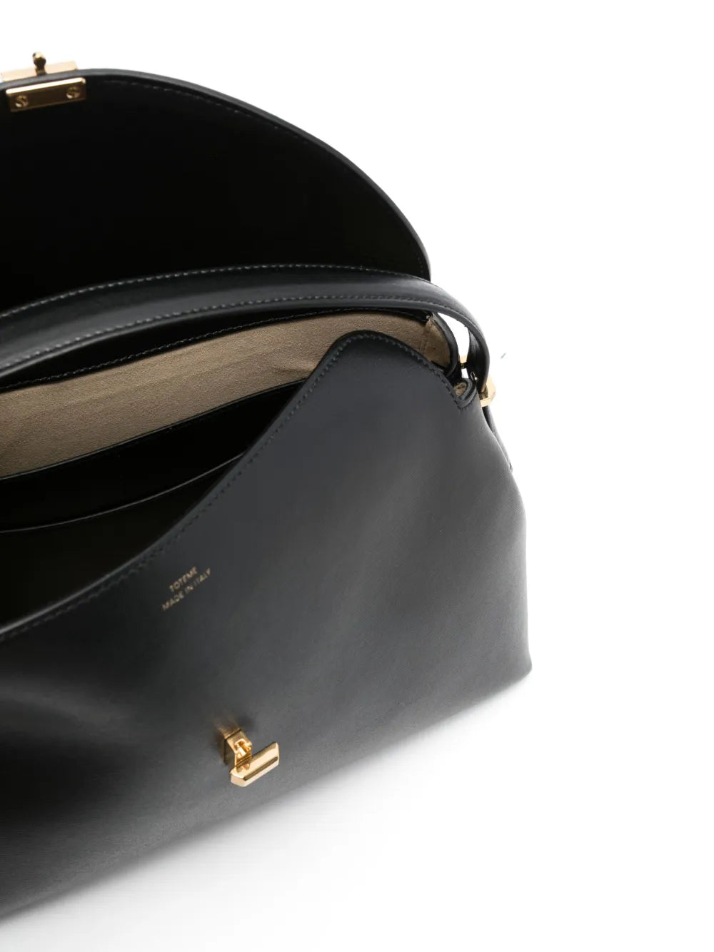 Toteme T Lock Leather Shoulder Bag — Same as shown — Size One Size — Detail View