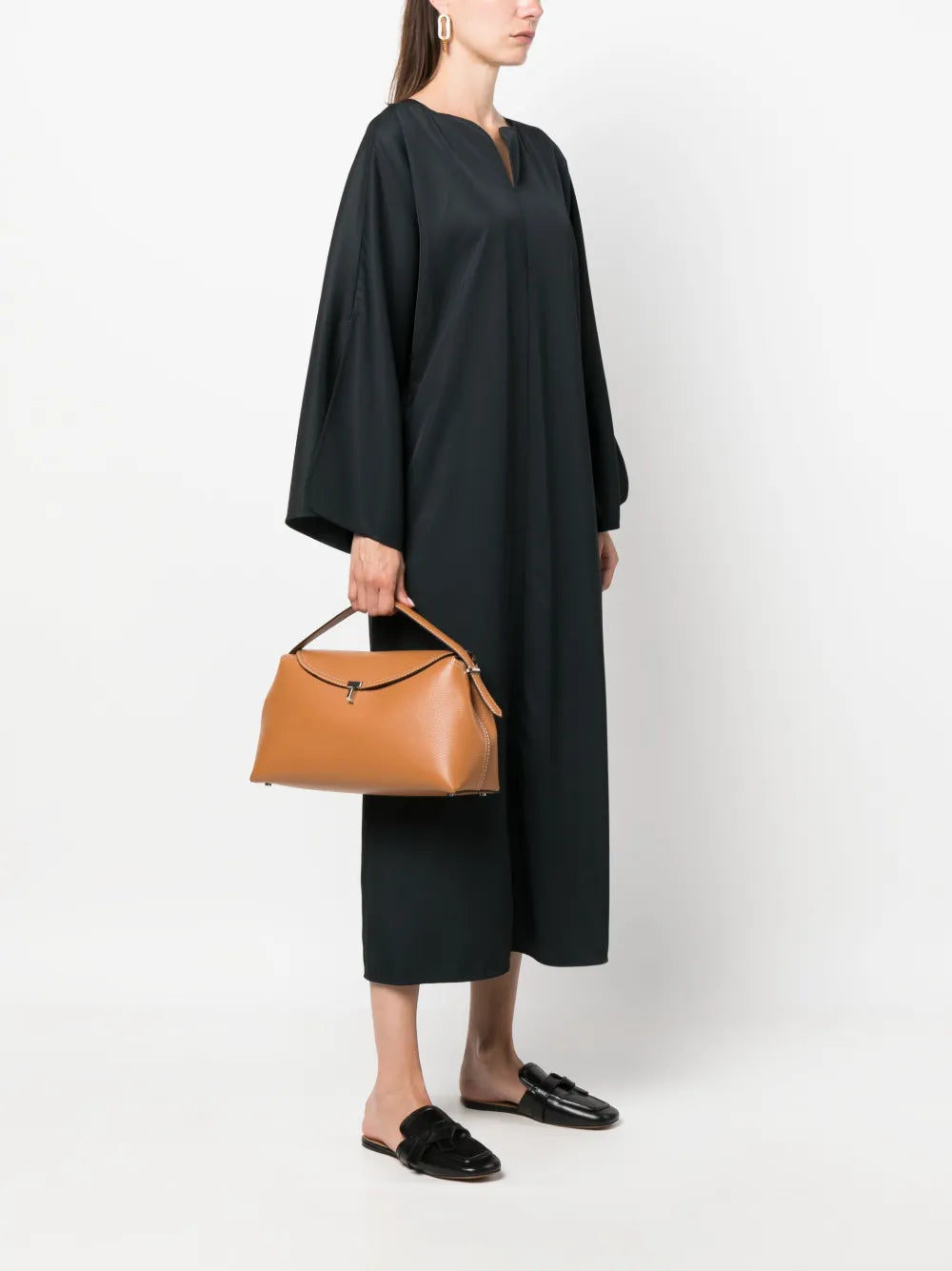 Toteme T Lock Leather Top Handle Bag — Same as shown — Size One Size — Side View