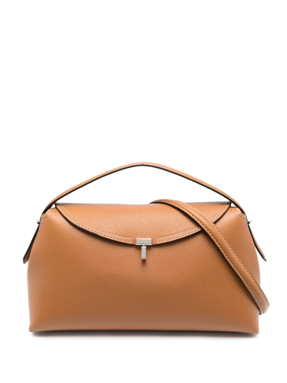 Toteme T Lock Leather Top Handle Bag — Same as shown — Size One Size — Front View