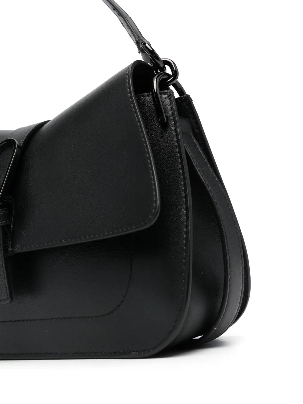 Furla Logo Plaque Leather Shoulder Bag — Same as shown — Size One Size — Top View