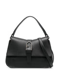 Furla Logo Plaque Leather Shoulder Bag — Same as shown — Size One Size — Front View