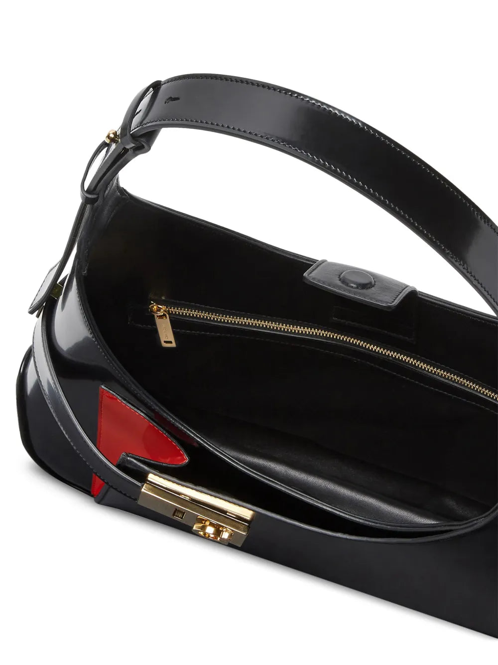 Ferragamo Hobo Leather Shoulder Bag — Same as shown — Size One Size — Detail View
