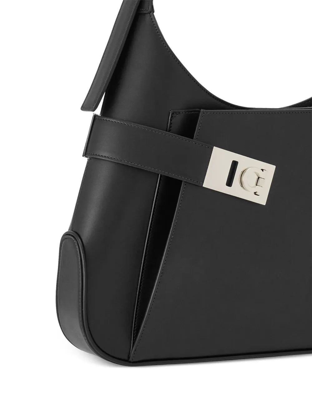 Ferragamo Hobo Gancini Buckle Shoulder Bag — Same as shown — Size One Size — Top View