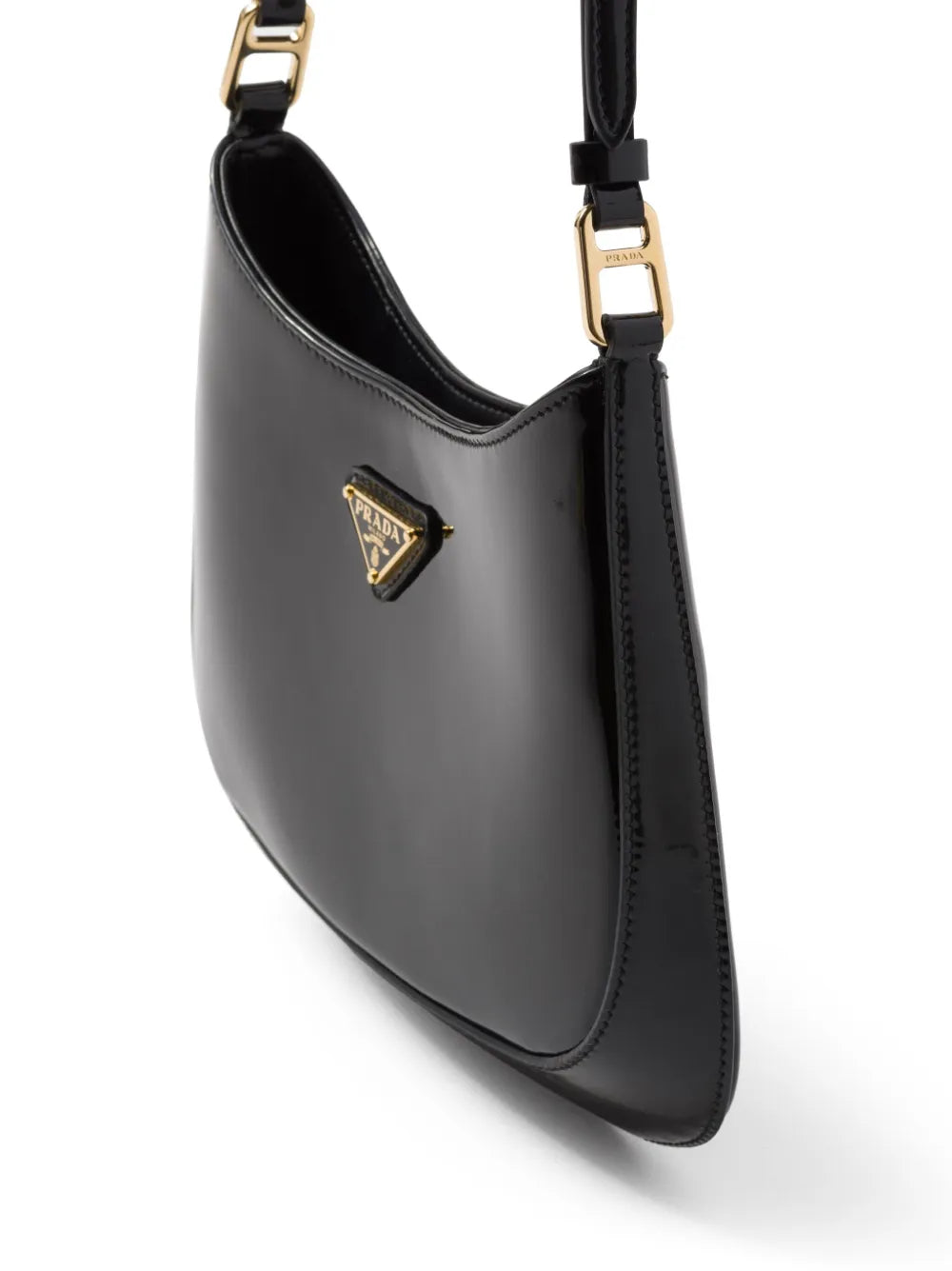 Prada Cleo Patent Leather Shoulder Bag — Same as shown — Size One Size — Detail View