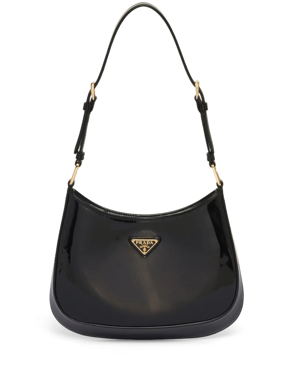 Prada Cleo Patent Leather Shoulder Bag — Same as shown — Size One Size — Front View