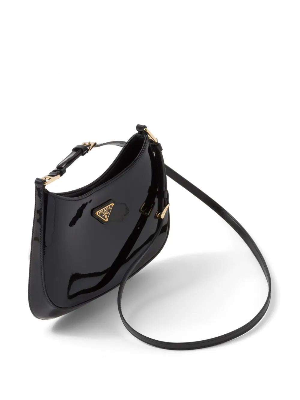 Prada Cleo Patent Leather Shoulder Bag — Same as shown — Size One Size — Lifestyle View