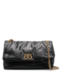 Balenciaga Medium Monaco Chain Strap Shoulder Bag — Same as shown — Size One Size — Front View