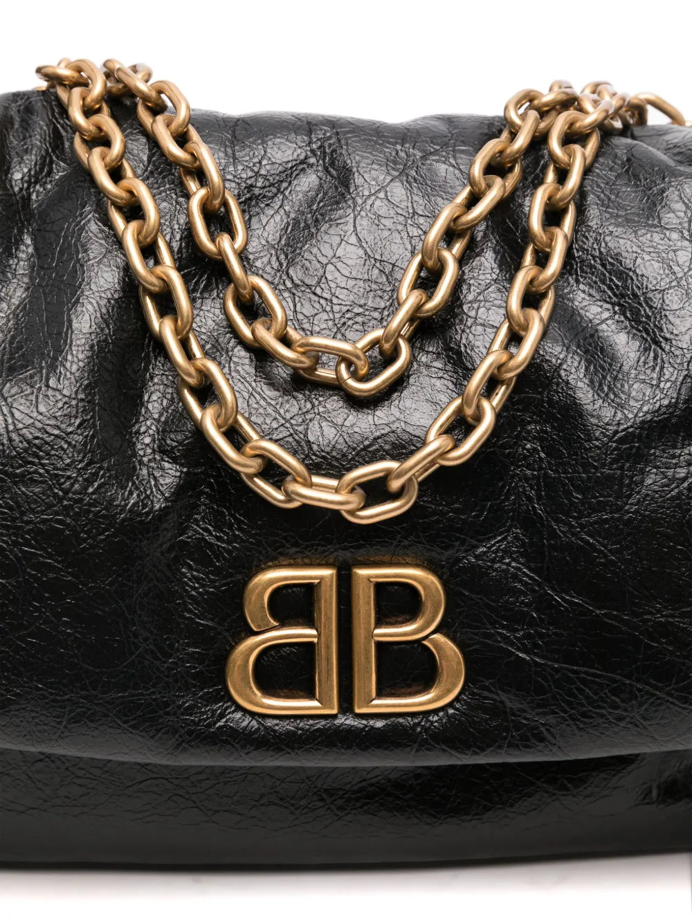 Balenciaga Medium Monaco Chain Strap Shoulder Bag — Same as shown — Size One Size — Top View
