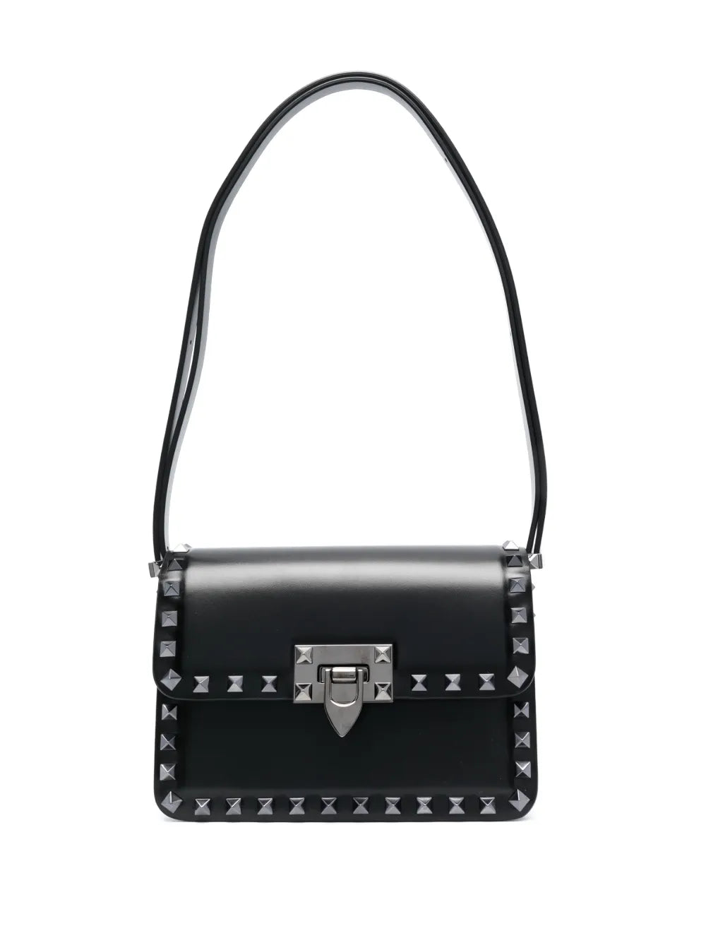 Valentino Garavani Small Rockstud23 Leather Shoulder Bag — Same as shown — Size One Size — Front View