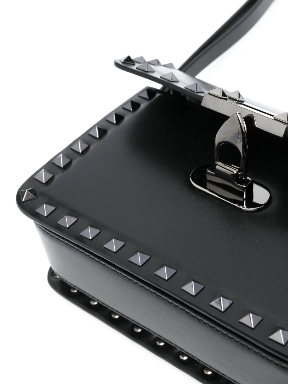 Valentino Garavani Small Rockstud23 Leather Shoulder Bag — Same as shown — Size One Size — Top View