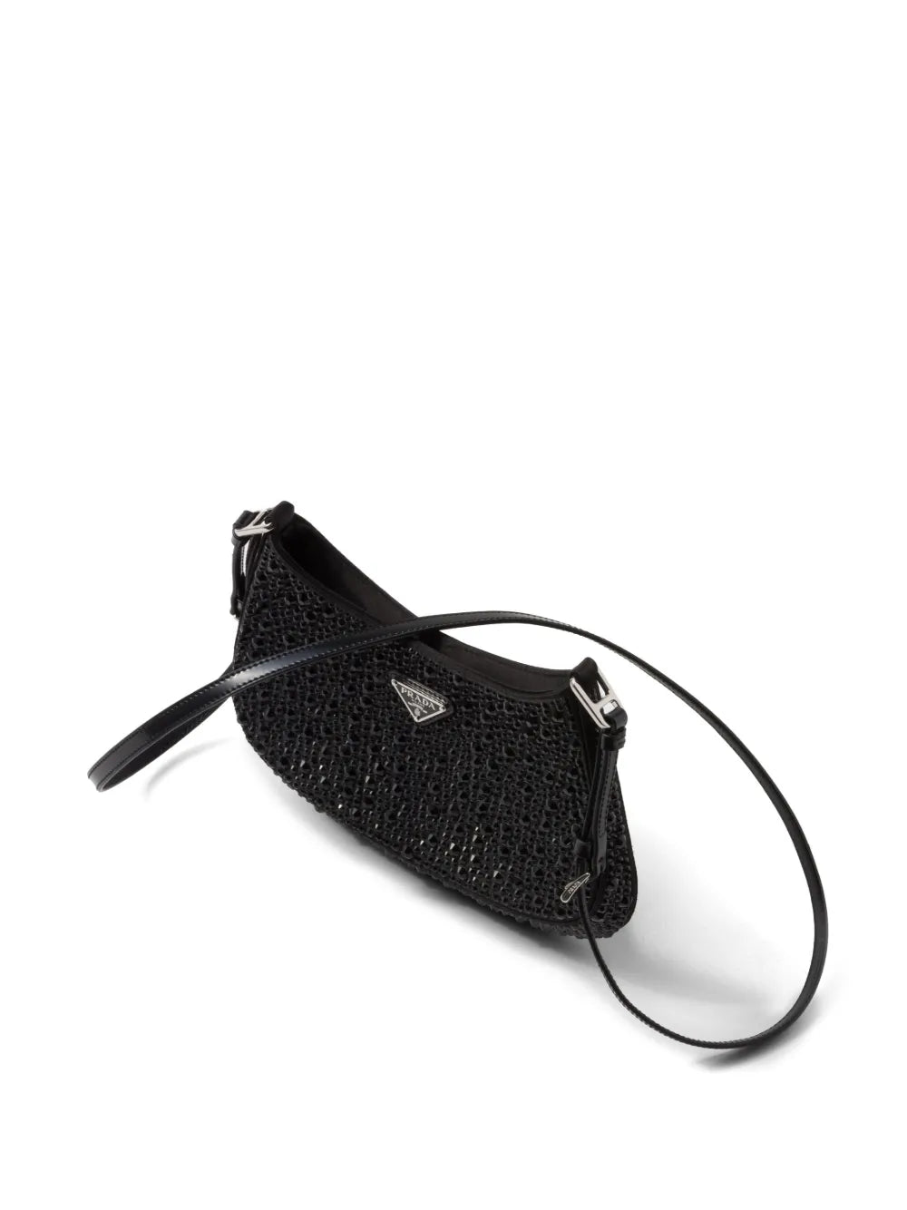 Prada Cleo Crystal Embellished Shoulder Bag — Same as shown — Size One Size — Lifestyle View