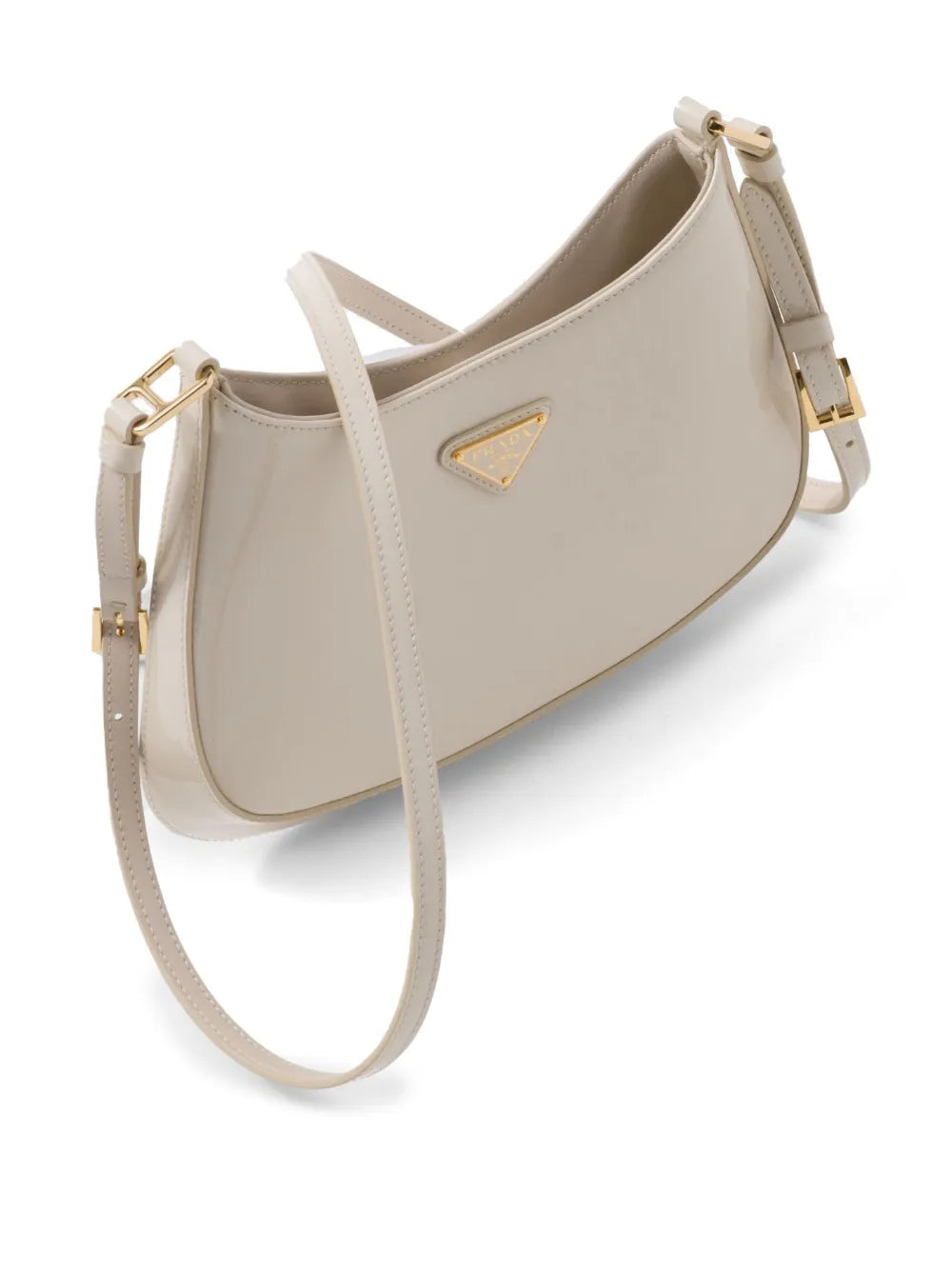 Prada Cleo Patent Leather Shoulder Bag — Same as shown — Size One Size — Top View