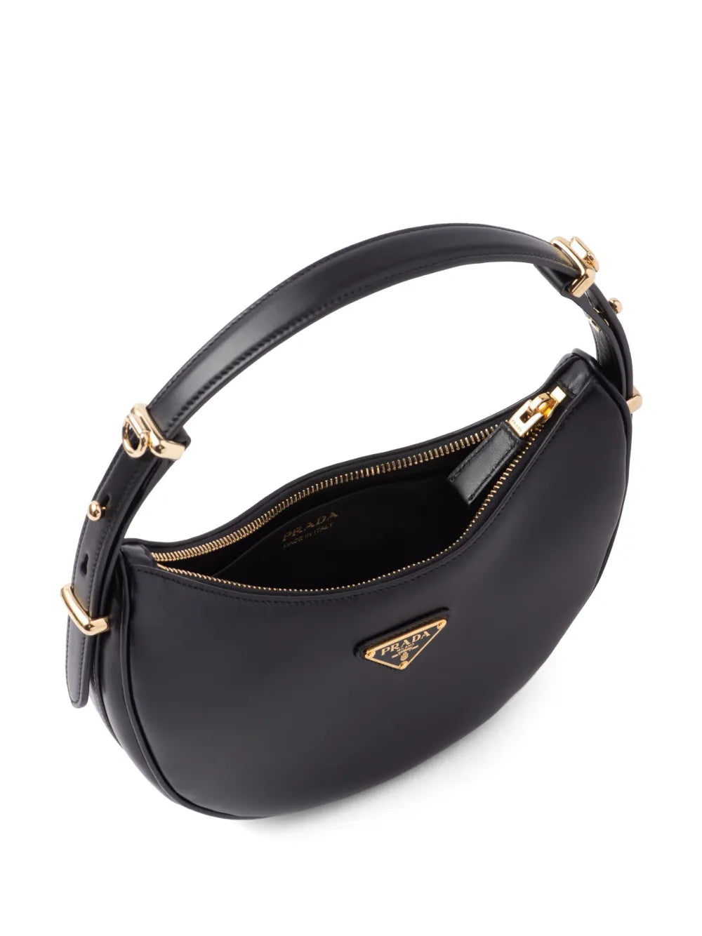 Prada Arque Leather Shoulder Bag — Same as shown — Size One Size — Detail View