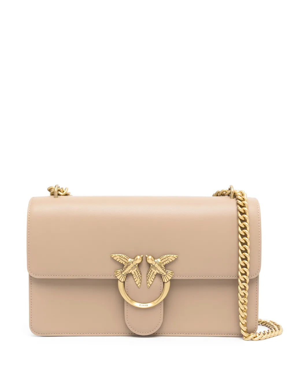 Pinko Classic Love Leather Shoulder Bag — Same as shown — Size One Size — Front View