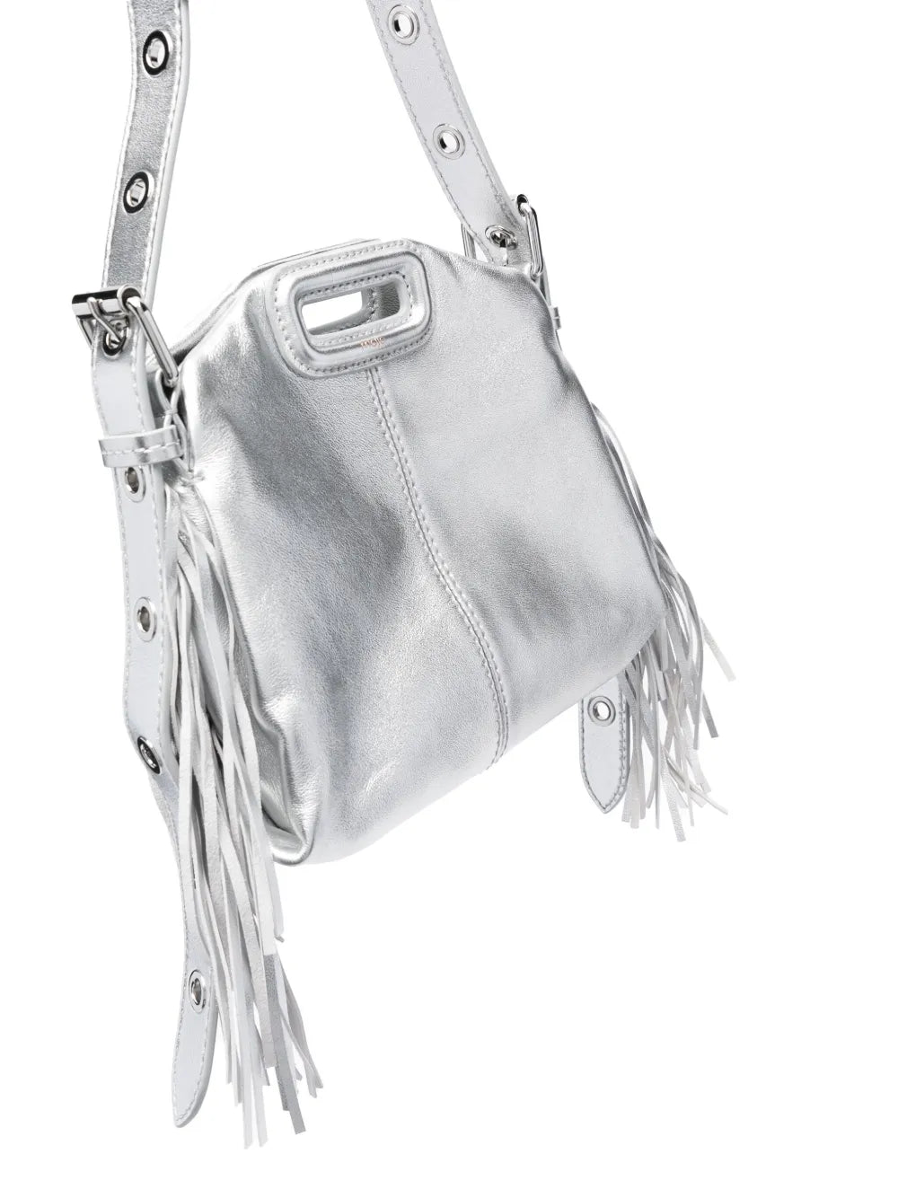 Maje Miss M Metallic Effect Leather Mini Bag — Same as shown — Size One Size — Top View