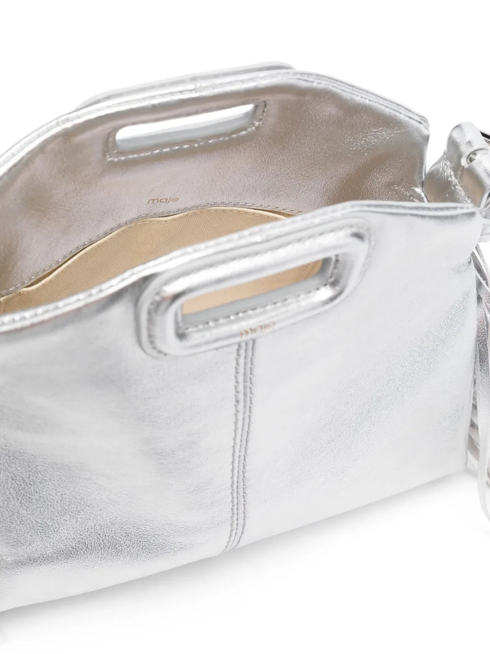 Maje Miss M Metallic Effect Leather Mini Bag — Same as shown — Size One Size — Detail View