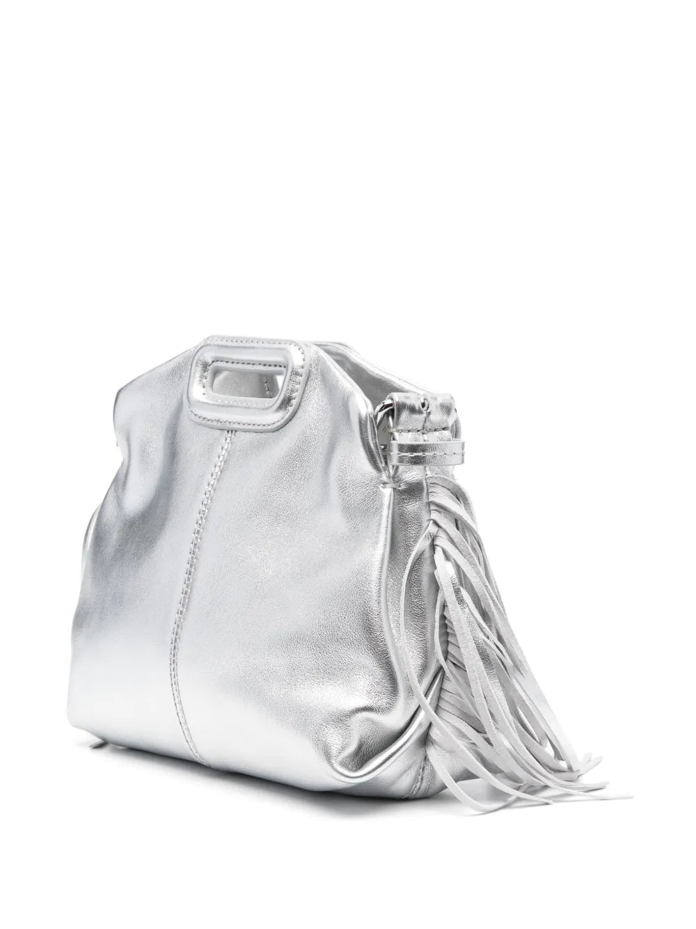 Maje Miss M Metallic Effect Leather Mini Bag — Same as shown — Size One Size — Back View