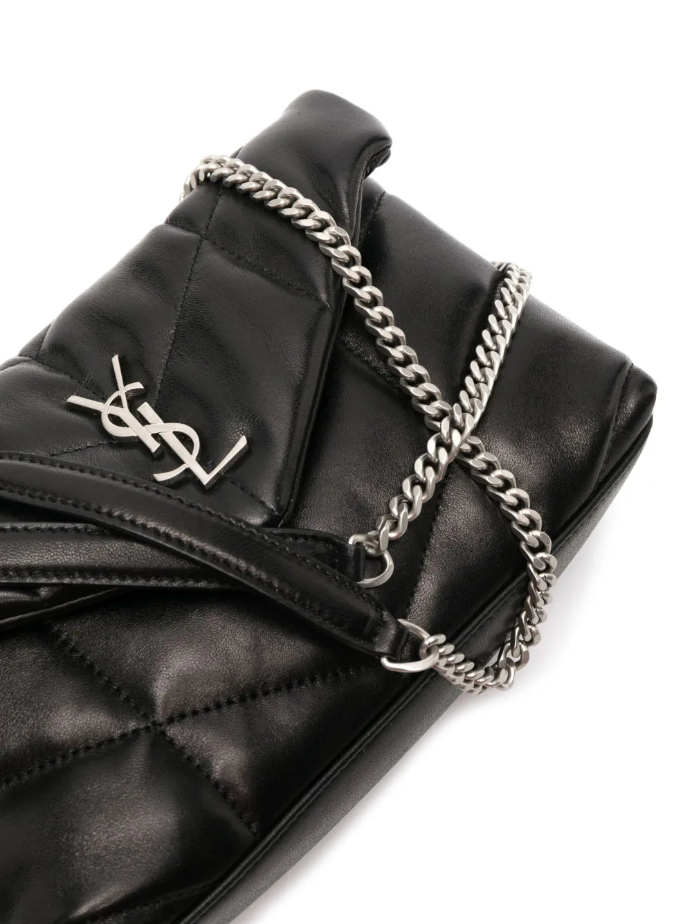 Saint Laurent Quilted Leather Shoulder Bag — Same as shown — Size One Size — Top View