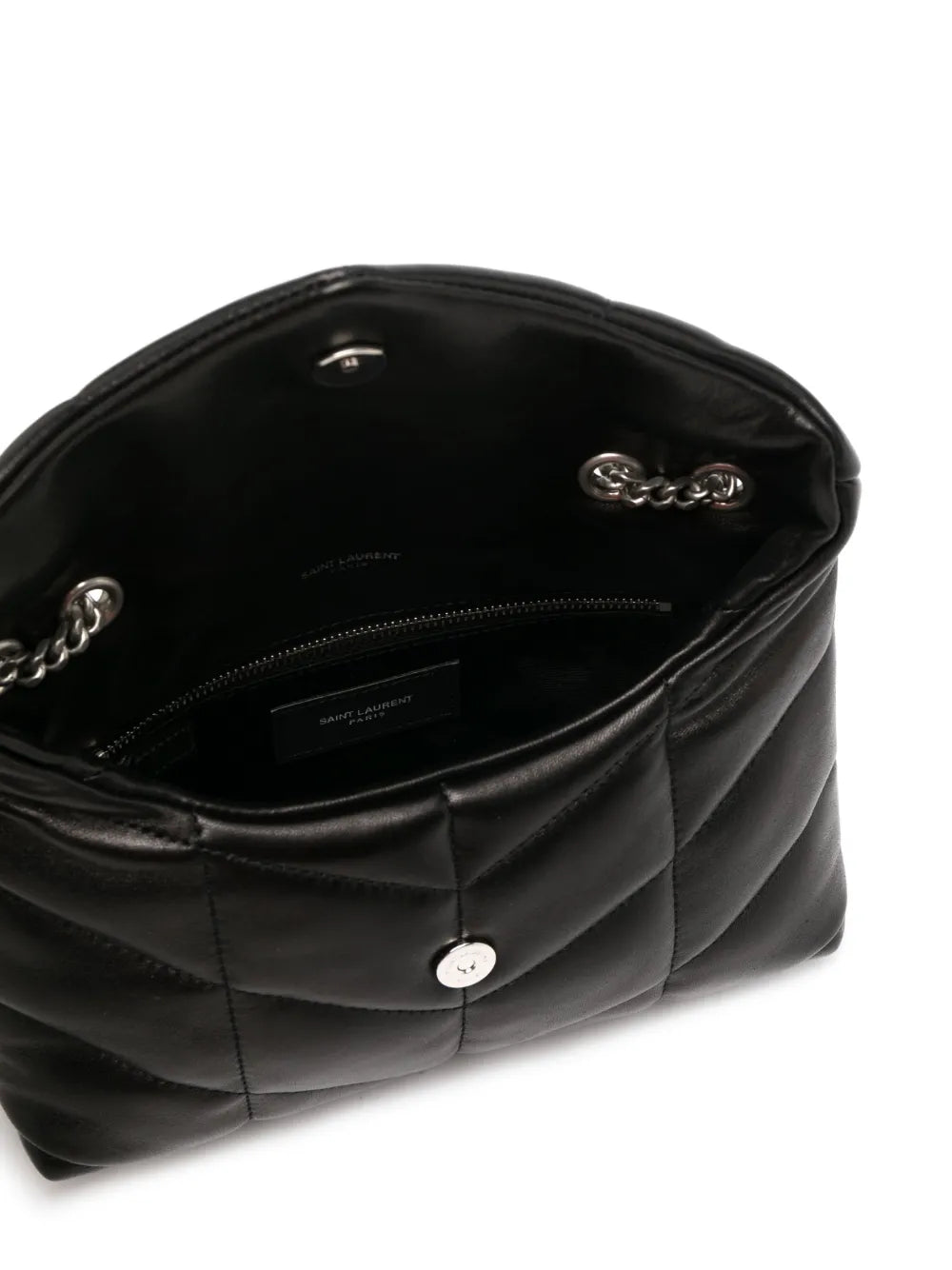 Saint Laurent Quilted Leather Shoulder Bag — Same as shown — Size One Size — Detail View