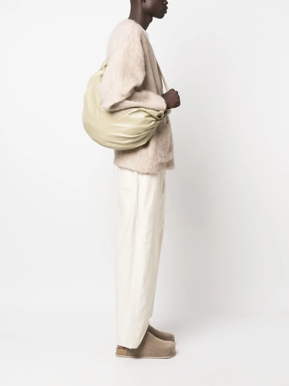 Lemaire Croissant Leather Shoulder Bag — Same as shown — Size One Size — Side View