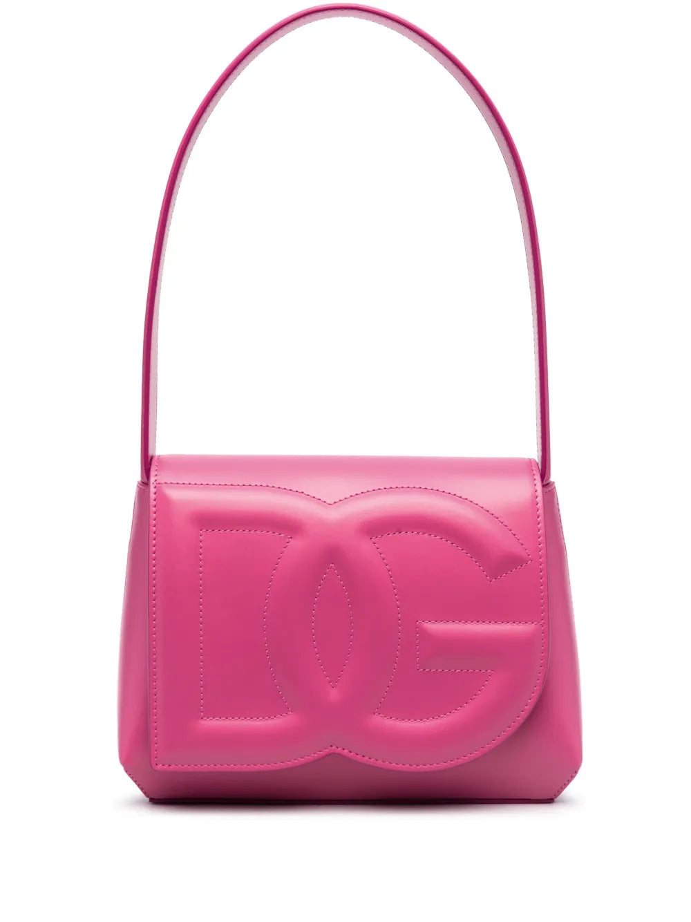 Dolce Gabbana Dg Logo Leather Shoulder Bag — Same as shown — Size One Size — Front View