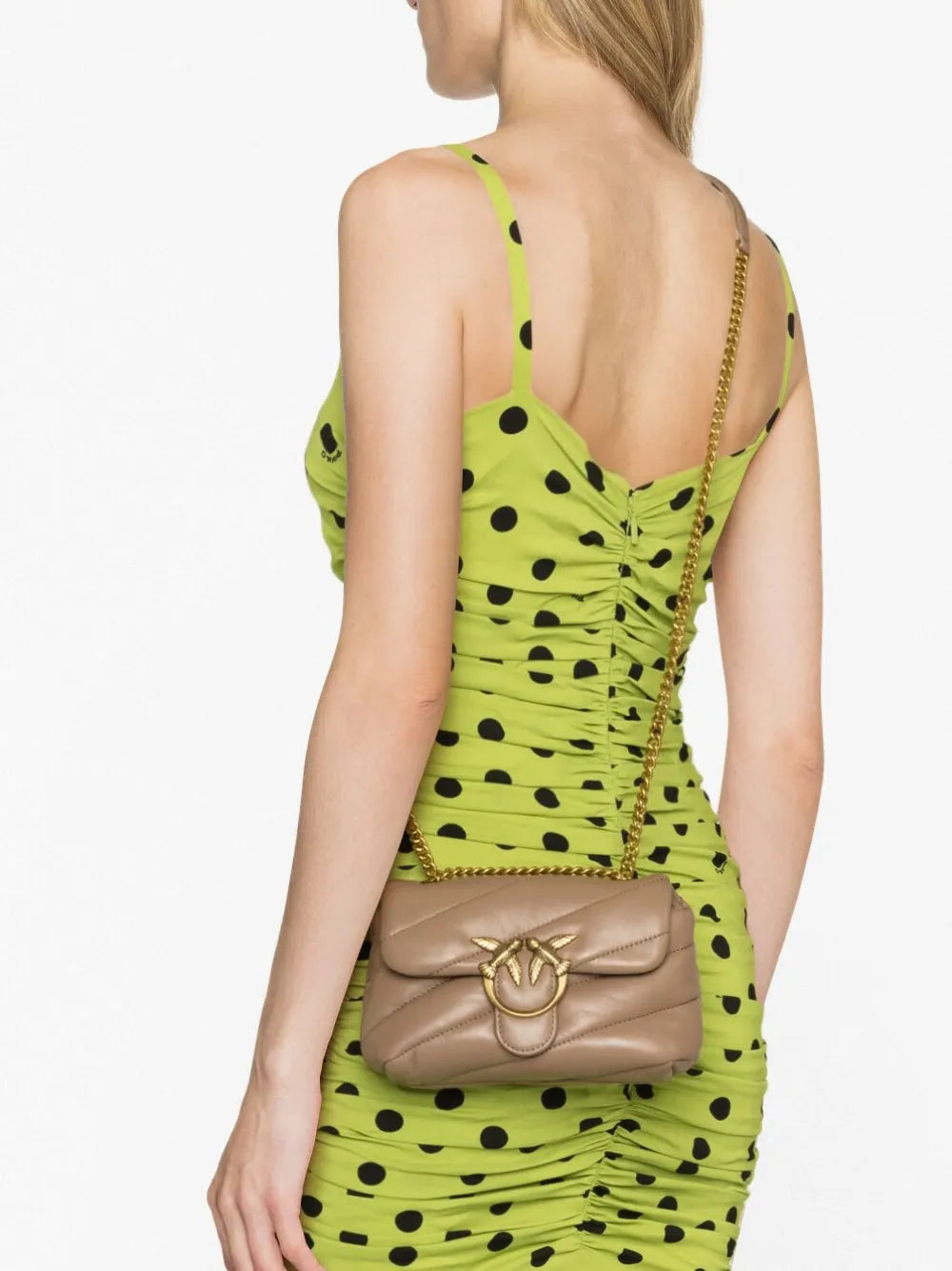 Pinko Love Baby Padded Leather Bag — Same as shown — Size One Size — Back View