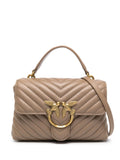 Pinko Mini Lady Love Quilted Leather Shoulder Bag — Same as shown — Size One Size — Front View