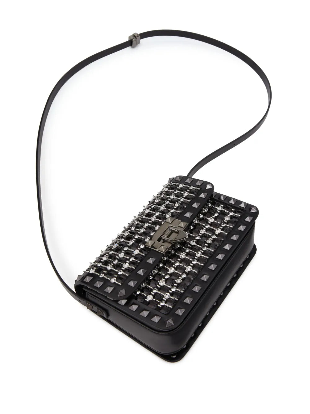Valentino Garavani Small Rockstud23 Embroidered Shoulder Bag — Same as shown — Size One Size — Lifestyle View