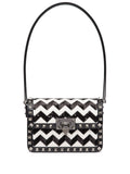 Valentino Garavani Small Rockstud23 Embroidered Shoulder Bag — Same as shown — Size One Size — Front View