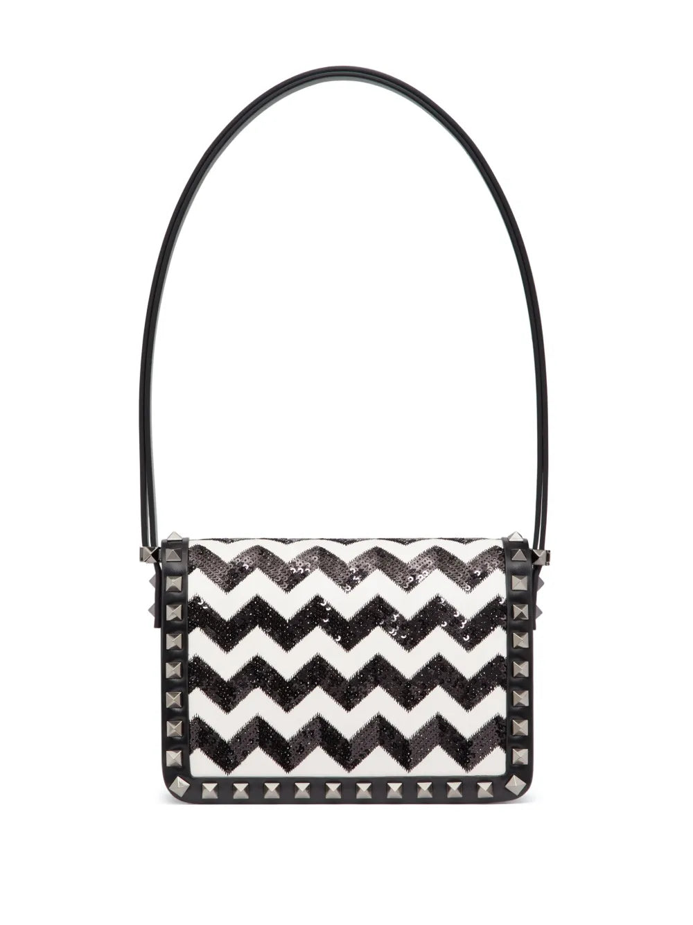 Valentino Garavani Small Rockstud23 Embroidered Shoulder Bag — Same as shown — Size One Size — Back View
