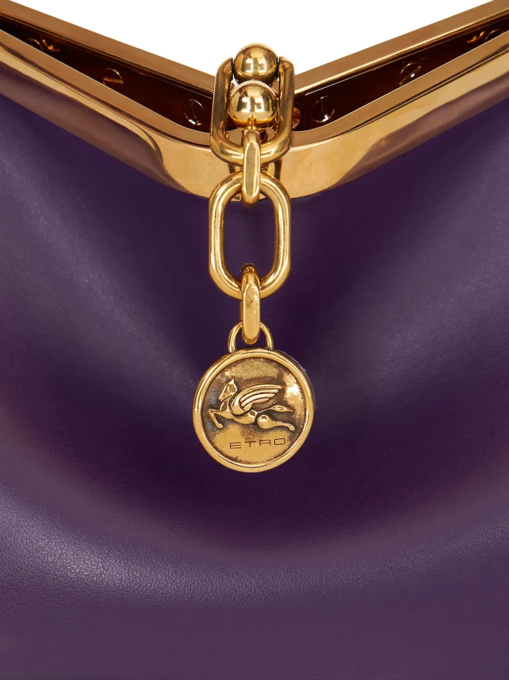 Etro Vela Leather Shoulder Bag — Same as shown — Size One Size — Detail View