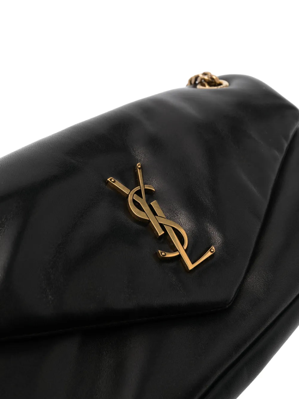 Saint Laurent Calypso Logo Plaque Shoulder Bag — Same as shown — Size One Size — Top View