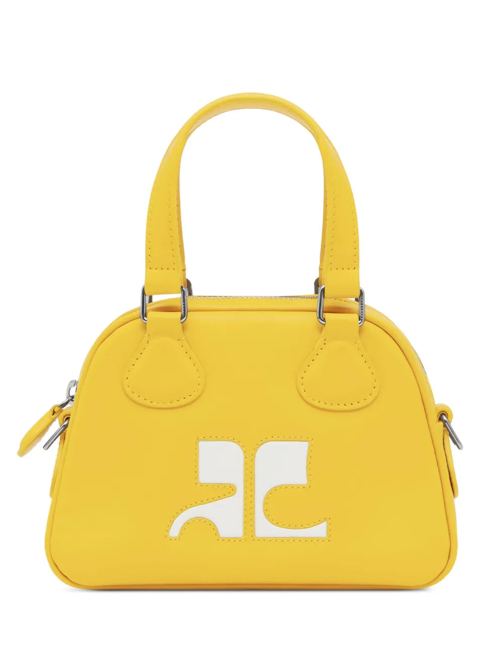 Courreges Bowling Leather Mini Bag — Same as shown — Size One Size — Front View
