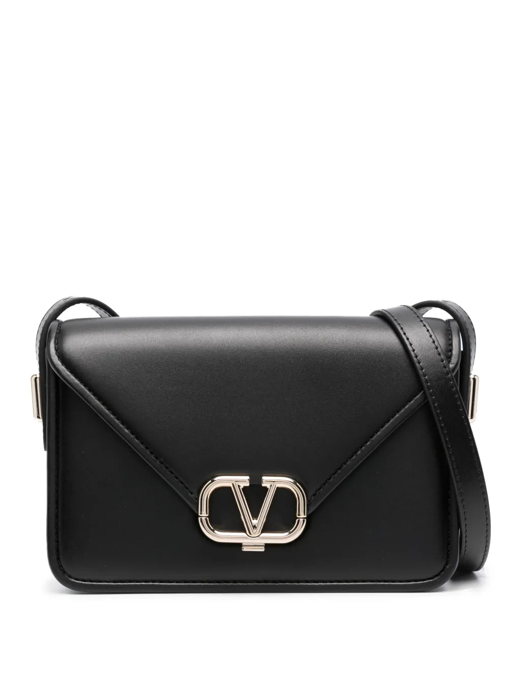 Valentino Garavani Small Letter Leather Shoulder Bag — Same as shown — Size One Size — Front View