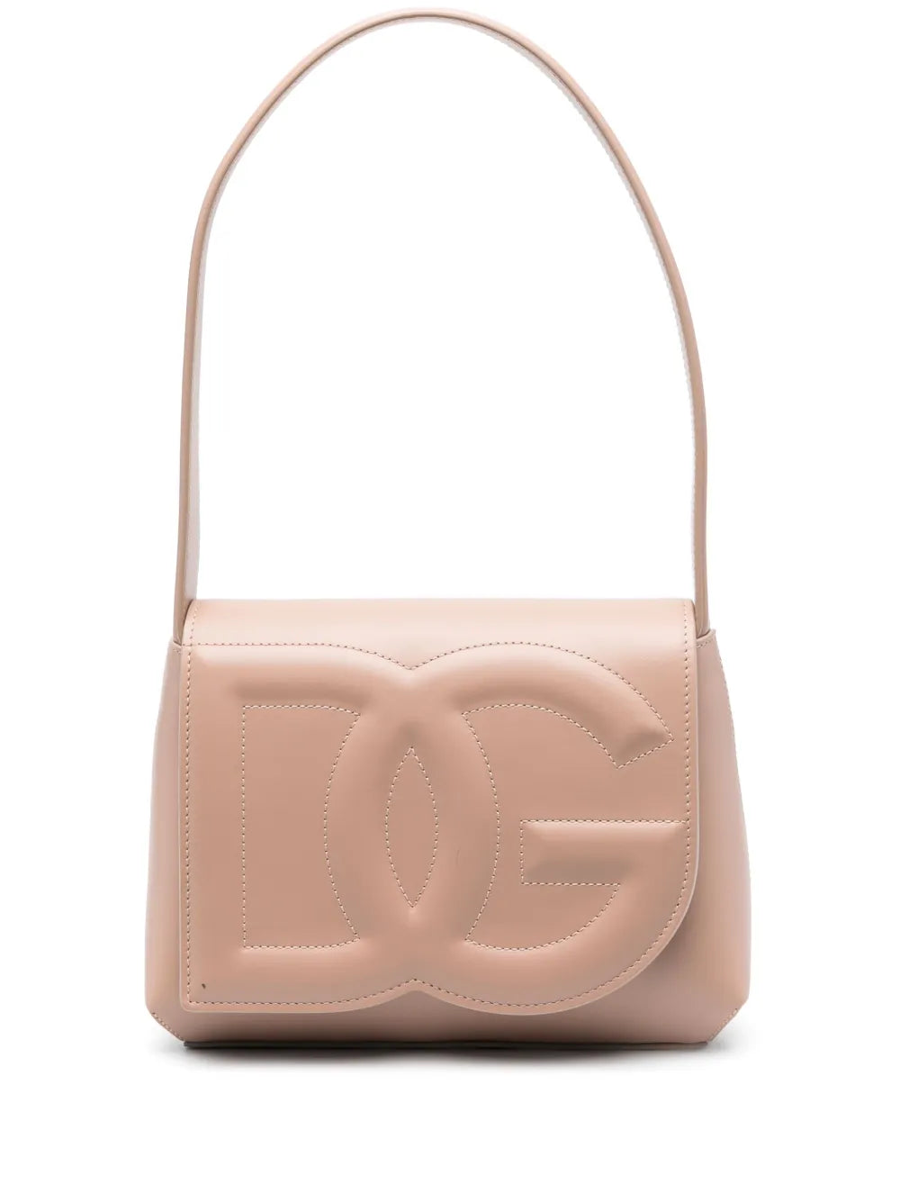 Dolce Gabbana Dg Logo Leather Shoulder Bag — Same as shown — Size One Size — Front View
