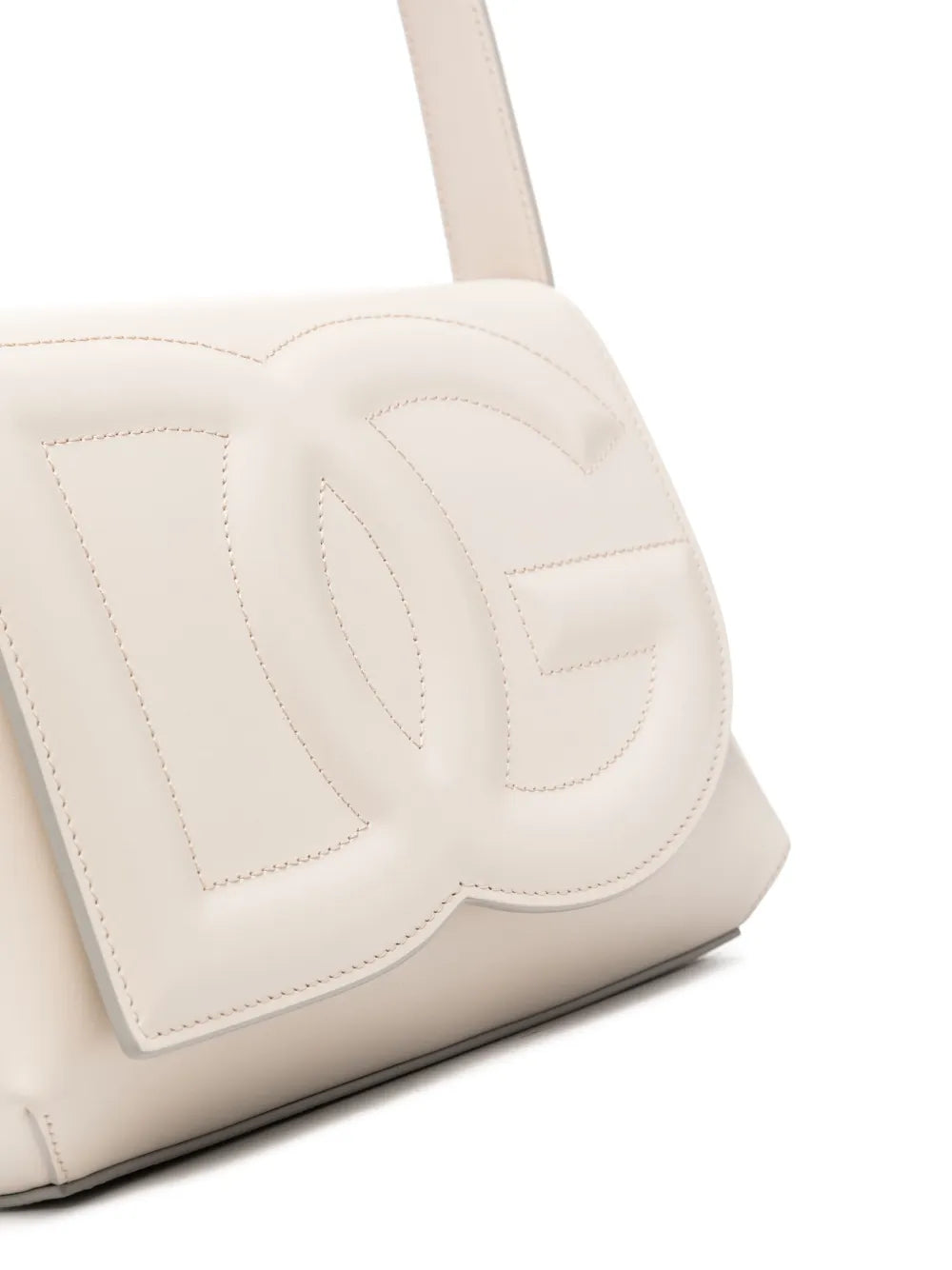 Dolce Gabbana Dg Logo Leather Shoulder Bag — Same as shown — Size One Size — Top View