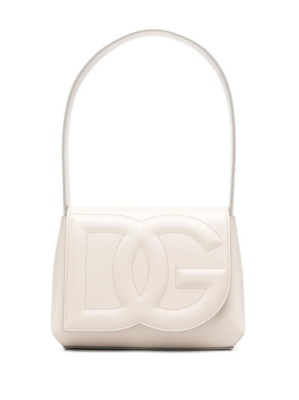 Dolce Gabbana Dg Logo Leather Shoulder Bag — Same as shown — Size One Size — Front View