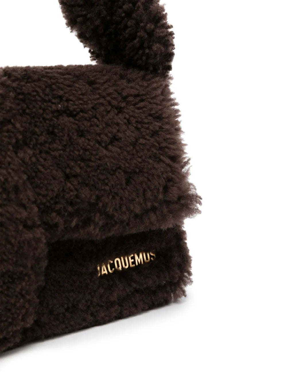 Jacquemus Le Bambidou Shearling Shoulder Bag — Same as shown — Size One Size — Top View