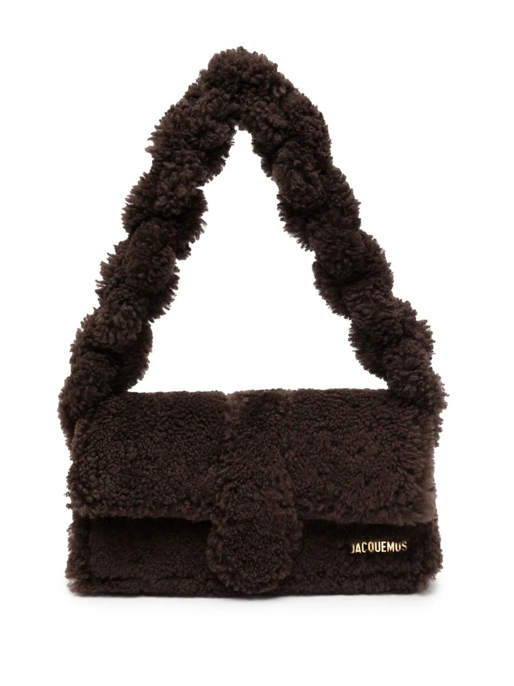 Jacquemus Le Bambidou Shearling Shoulder Bag — Same as shown — Size One Size — Front View