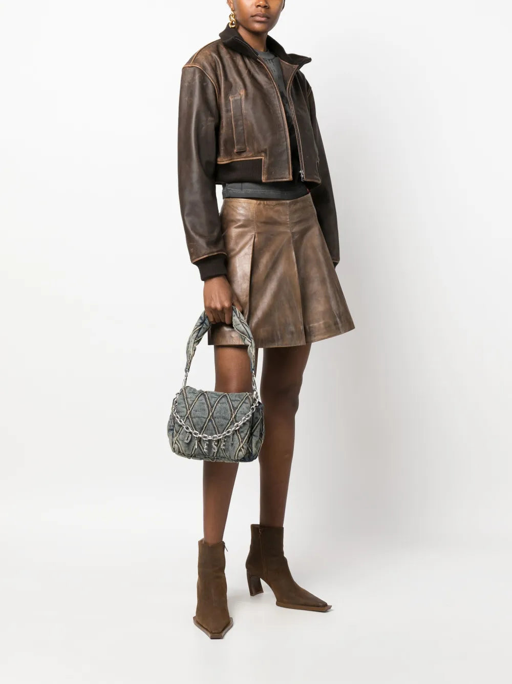 Diesel Small Charm D Shoulder Bag — Same as shown — Size One Size — Side View