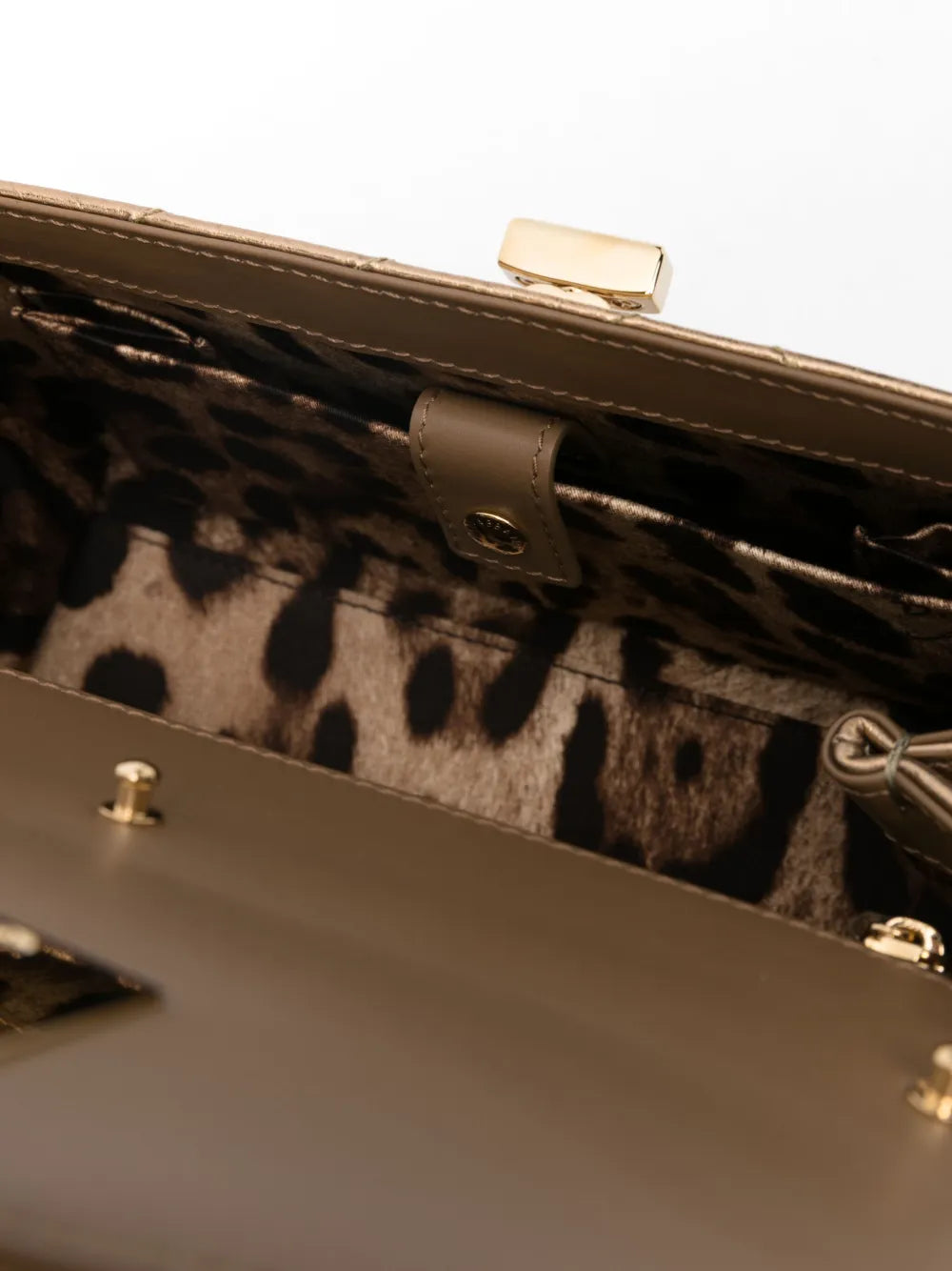 Dolce Gabbana Logo Plaque Quilted Leather Shoulder Bag — Same as shown — Size One Size — Detail View