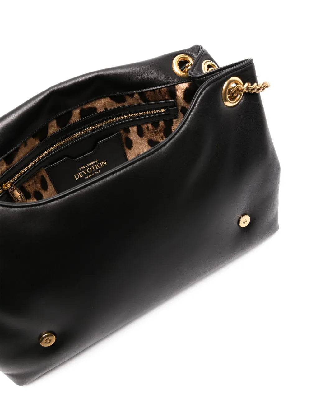 Dolce Gabbana Medium Devotion Soft Leather Shoulder Bag — Same as shown — Size One Size — Detail View