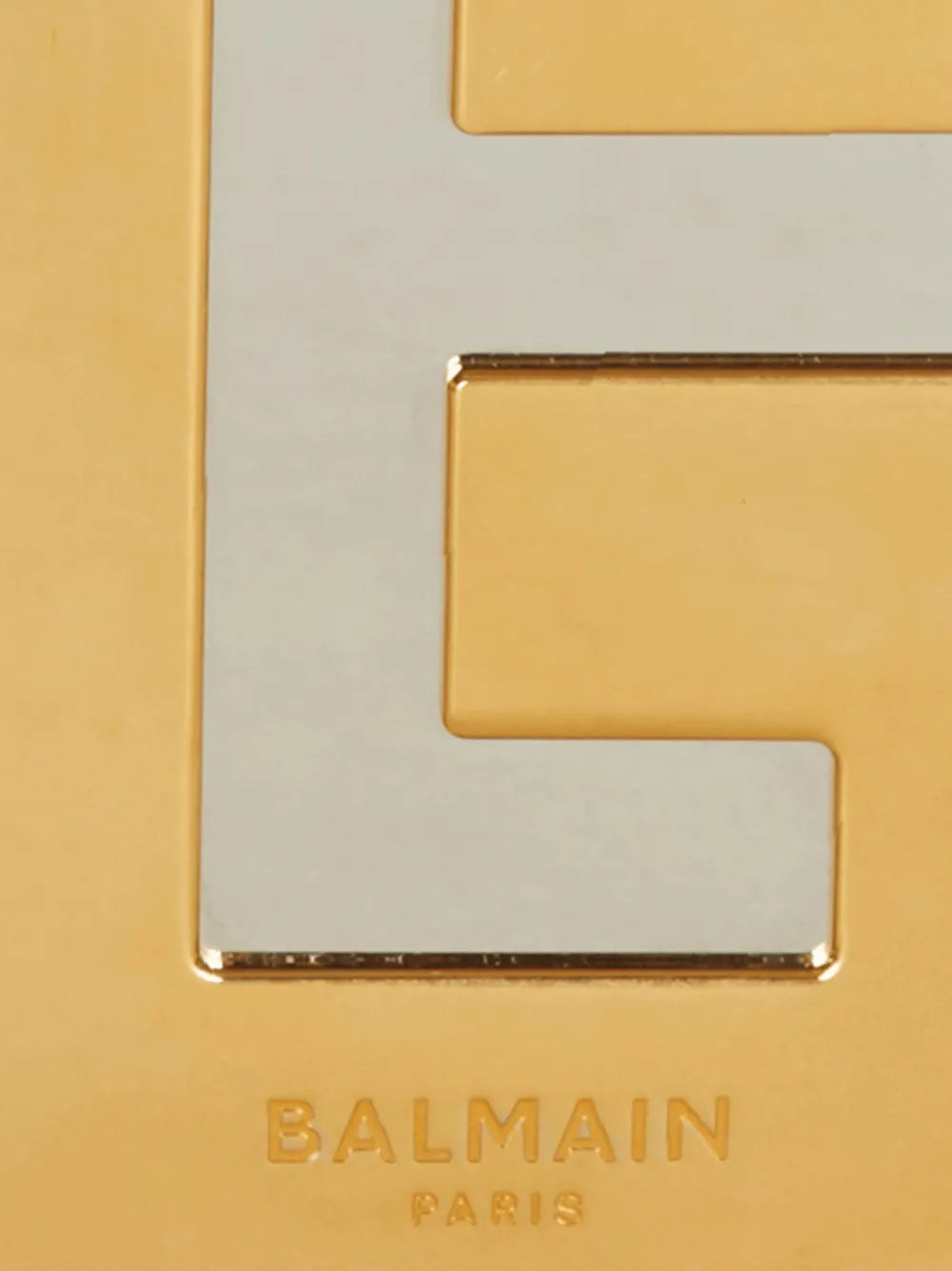 Balmain Logo Plaque Metal Clutch Bag — Same as shown — Size One Size — Lifestyle View